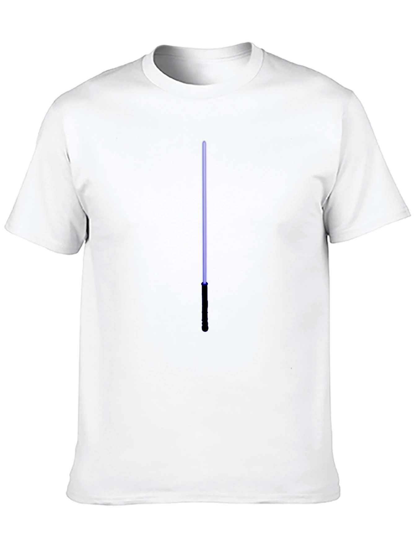 Mens Black Graphic Tee - Blue Line Design