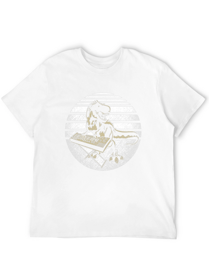 Dino Keyboardist Graphic Tee