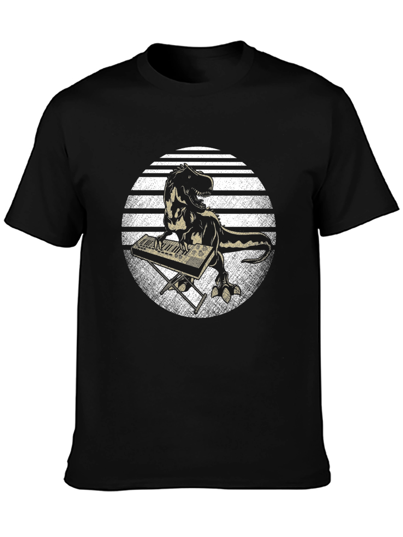 Dino Keyboardist Graphic Tee