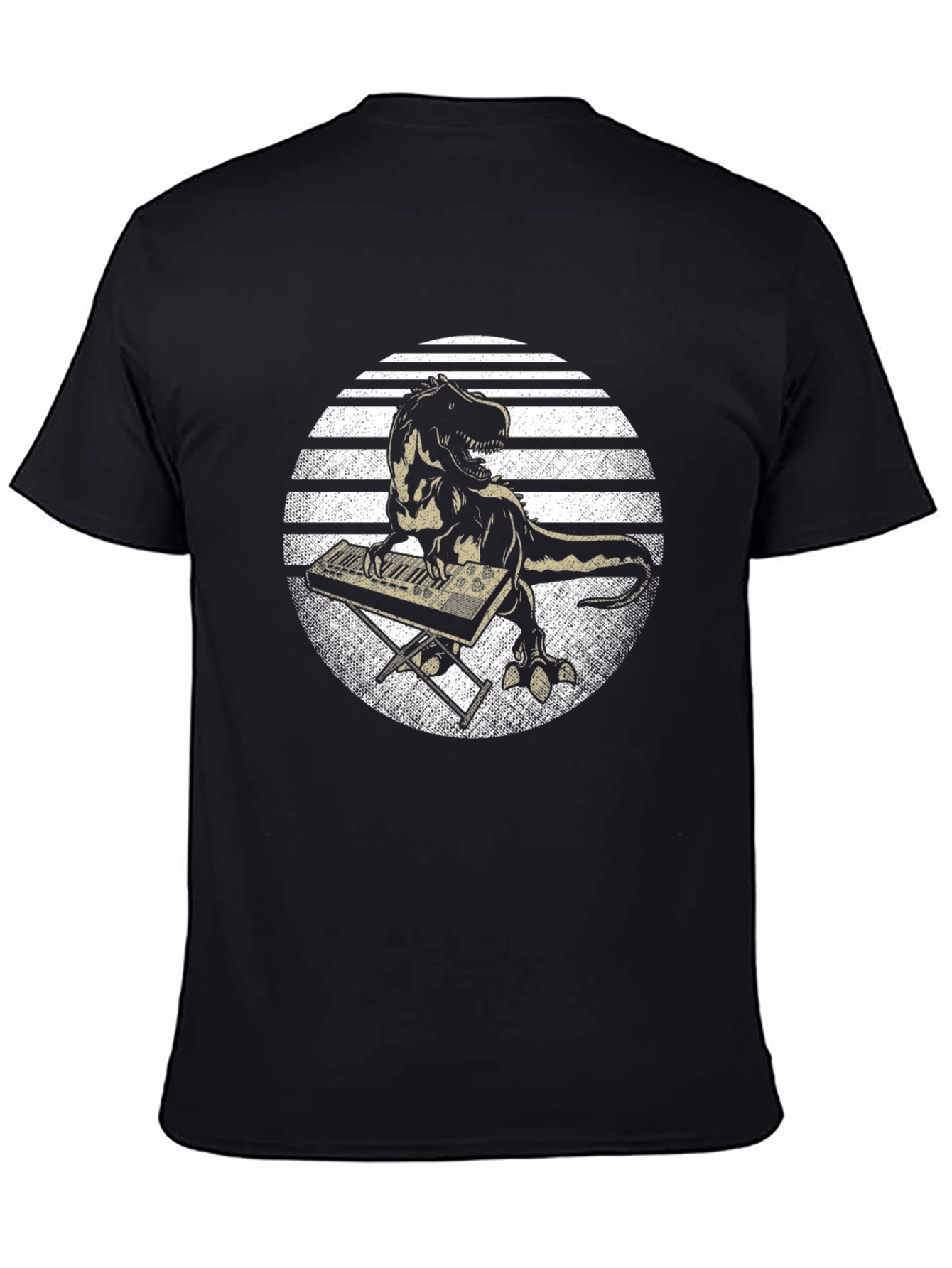 Dino Keyboardist Graphic Tee