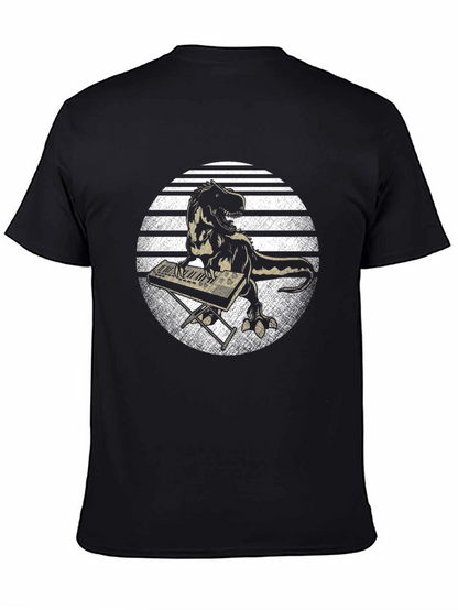 Dino Keyboardist Graphic Tee