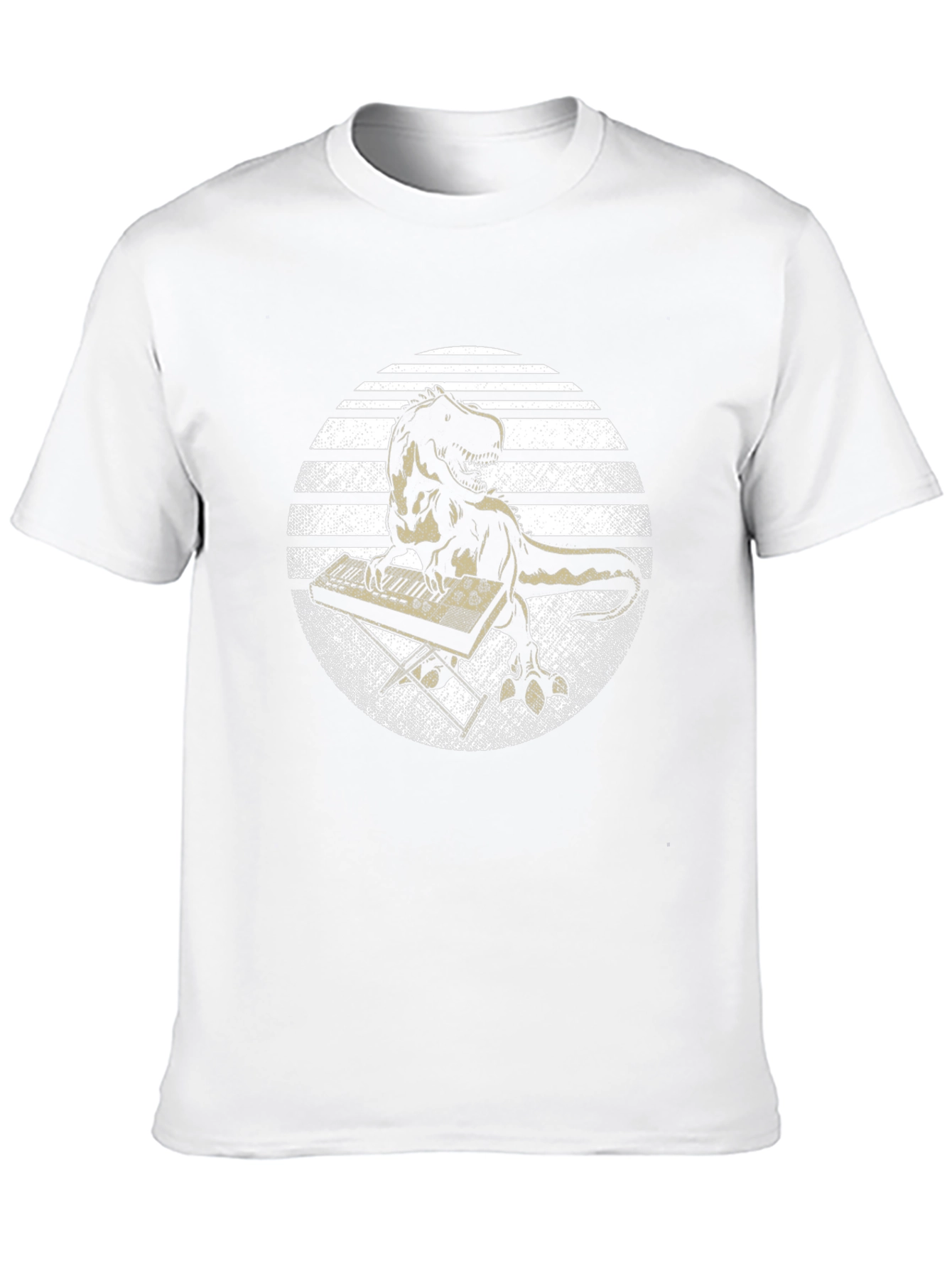 Dino Keyboardist Graphic Tee