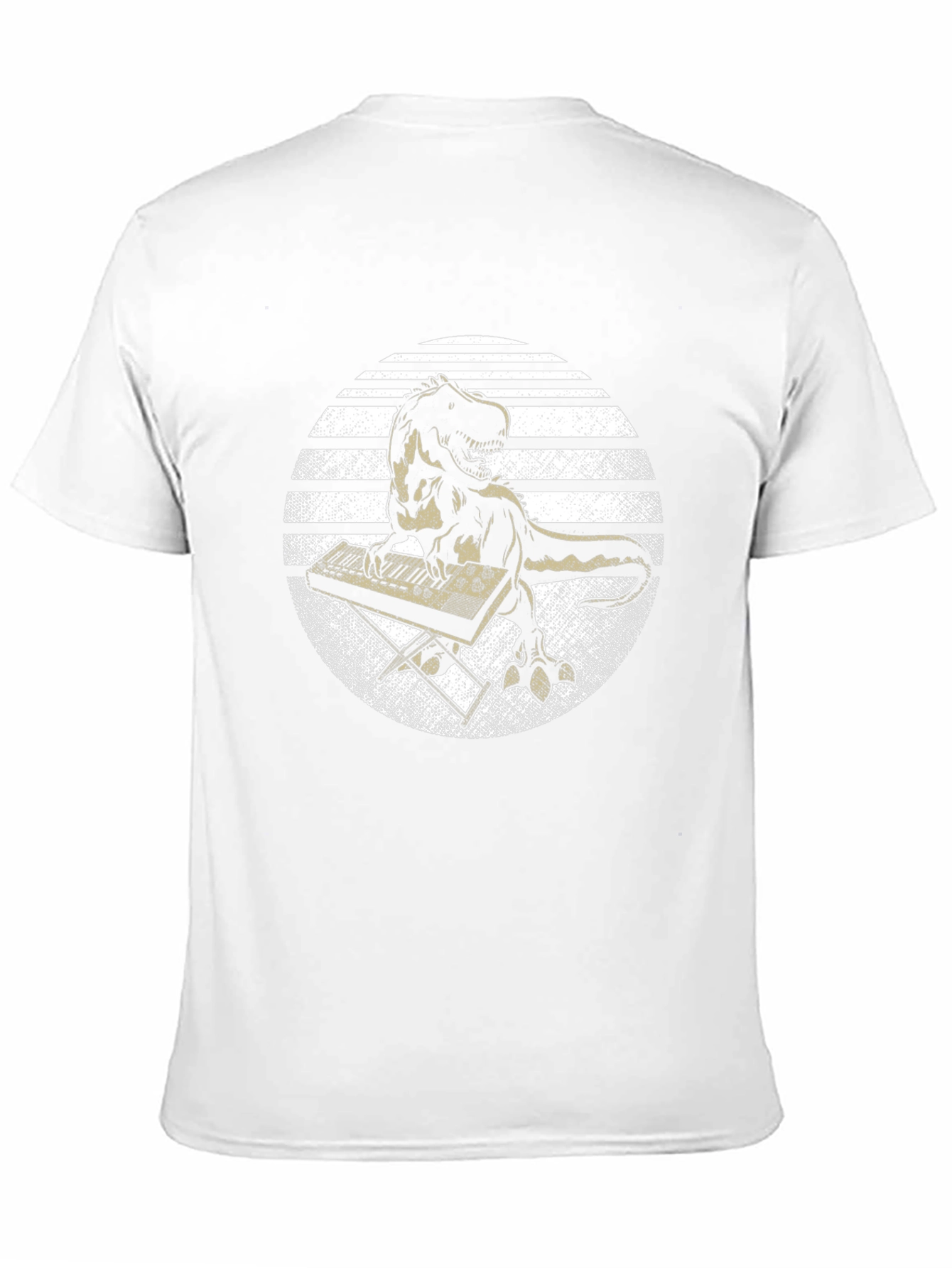 Dino Keyboardist Graphic Tee