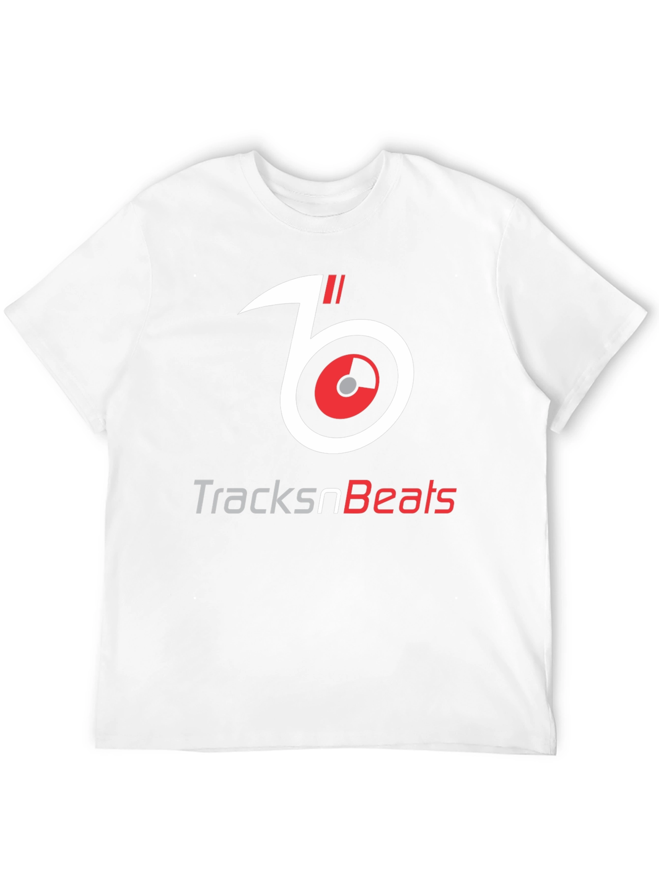 TracksnBeats Black Graphic T-Shirt - Music Lover Tee