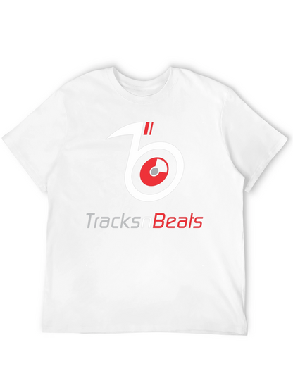 TracksnBeats Black Graphic T-Shirt - Music Lover Tee