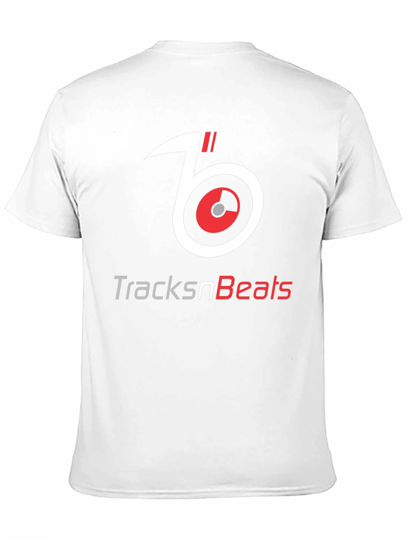 TracksnBeats Black Graphic T-Shirt - Music Lover Tee