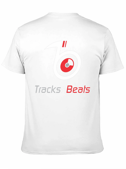 TracksnBeats Black Graphic T-Shirt - Music Lover Tee