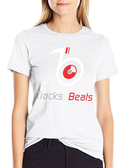 TracksnBeats Black Graphic T-Shirt - Music Lover Tee