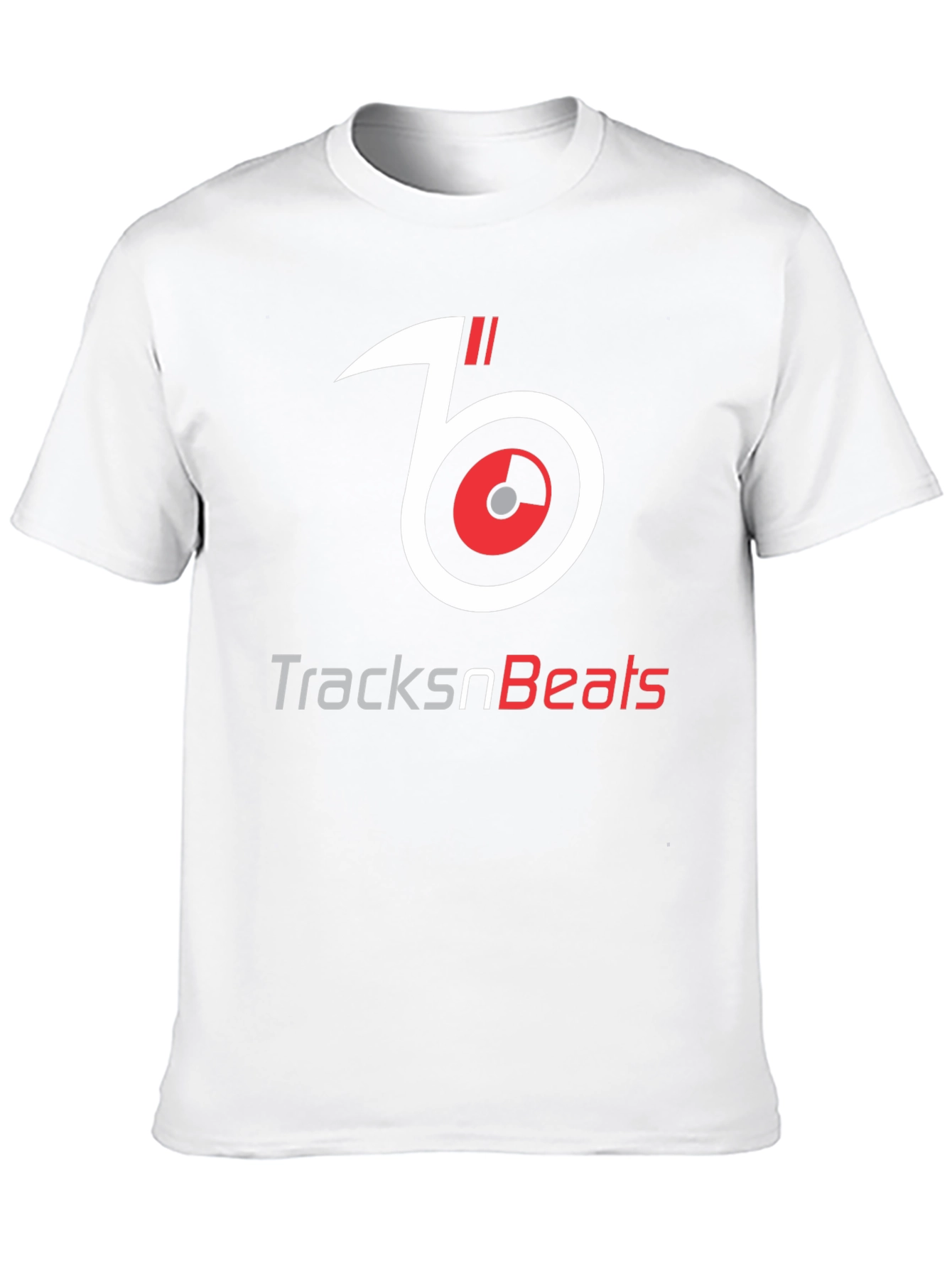 TracksnBeats Black Graphic T-Shirt - Music Lover Tee
