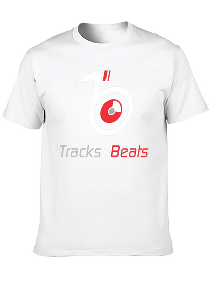 TracksnBeats Black Graphic T-Shirt - Music Lover Tee