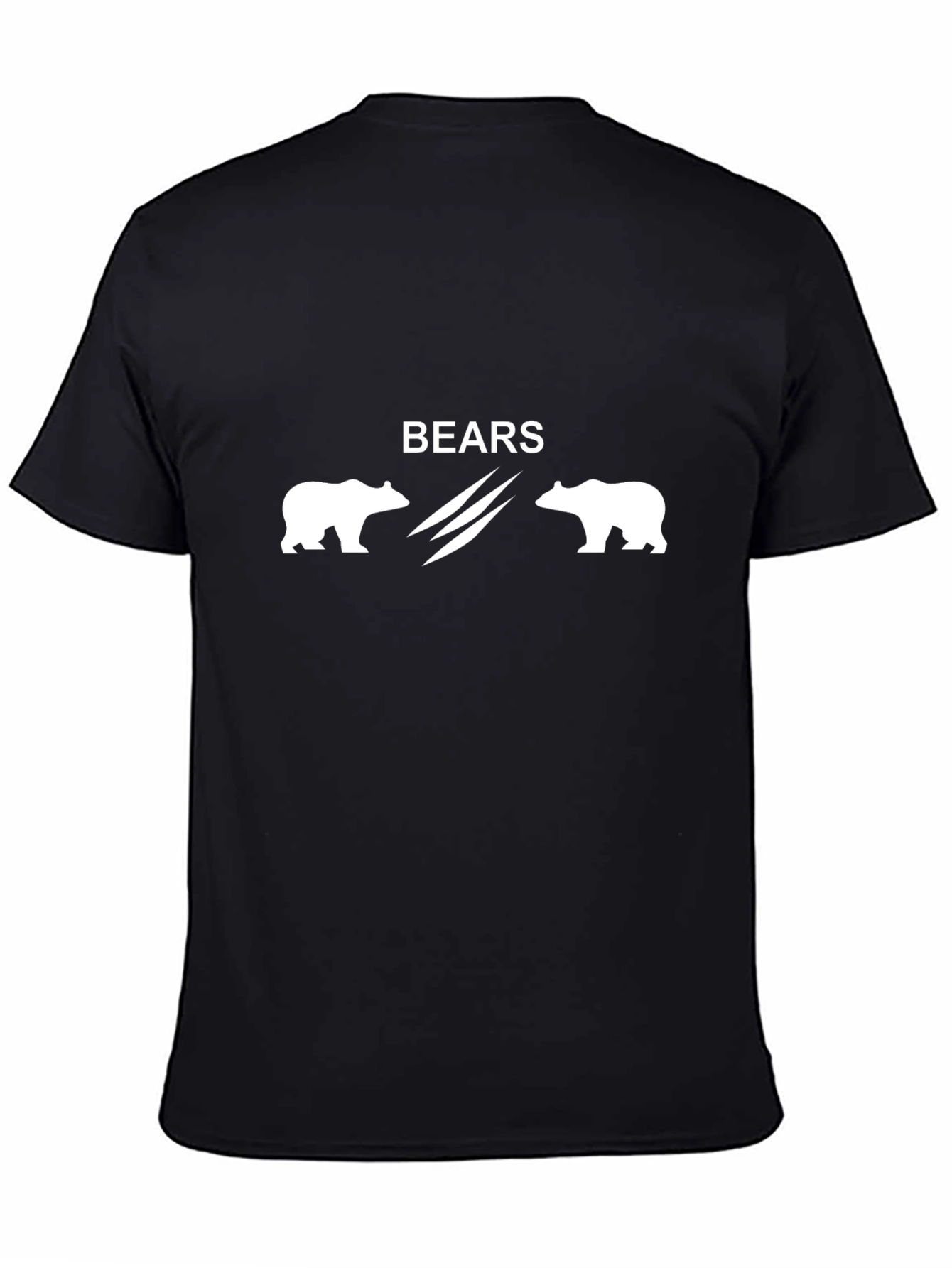 Bears Graphic Tee - Classic Black Cotton T-Shirt