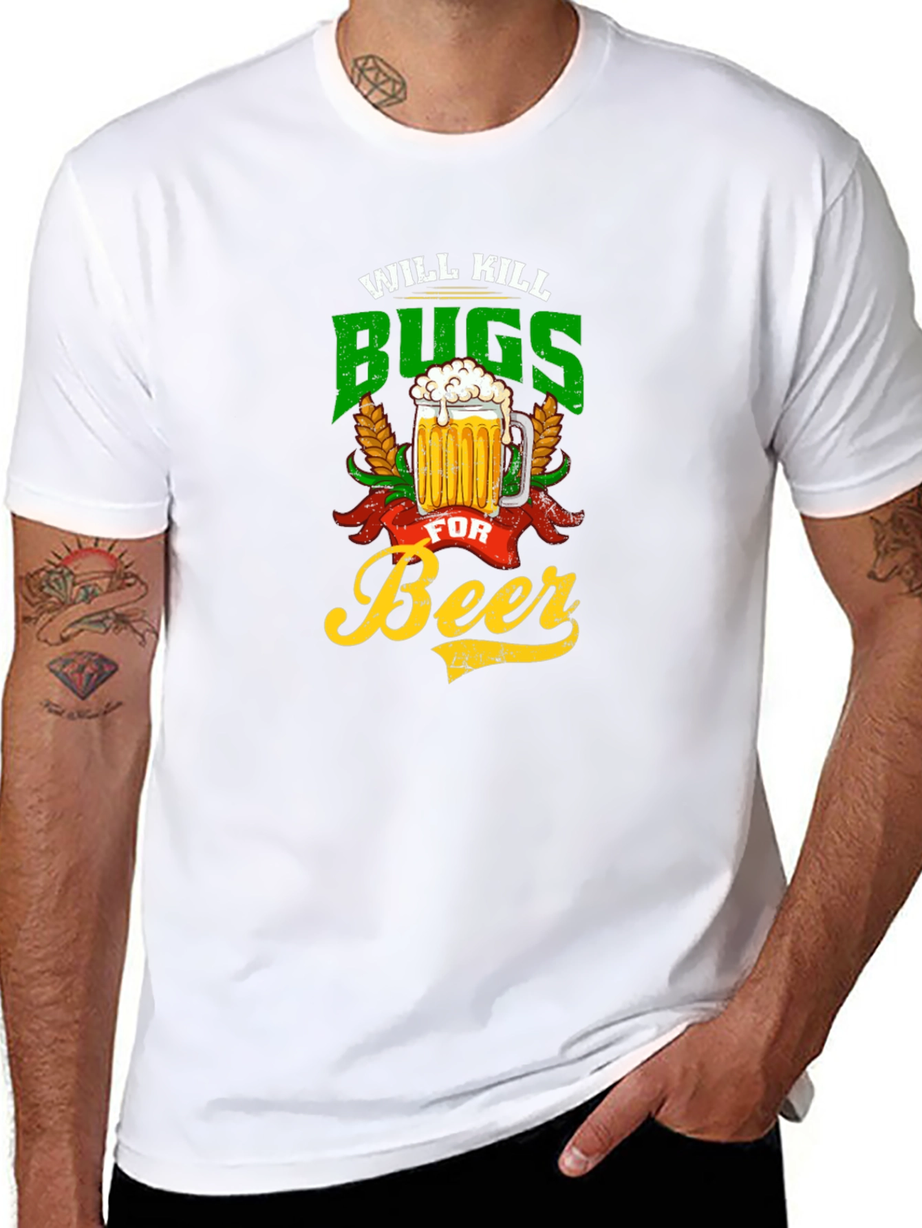 Will Kill Bugs For Beer Graphic Tee