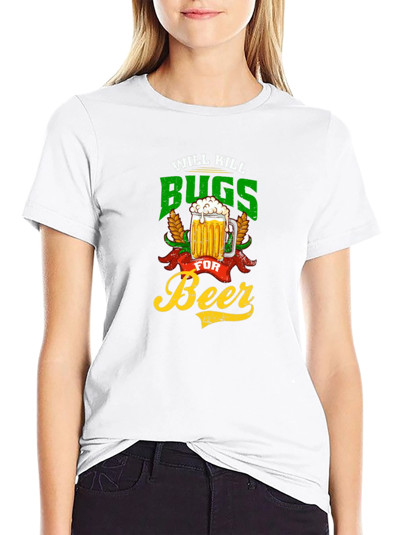 Will Kill Bugs For Beer Graphic Tee