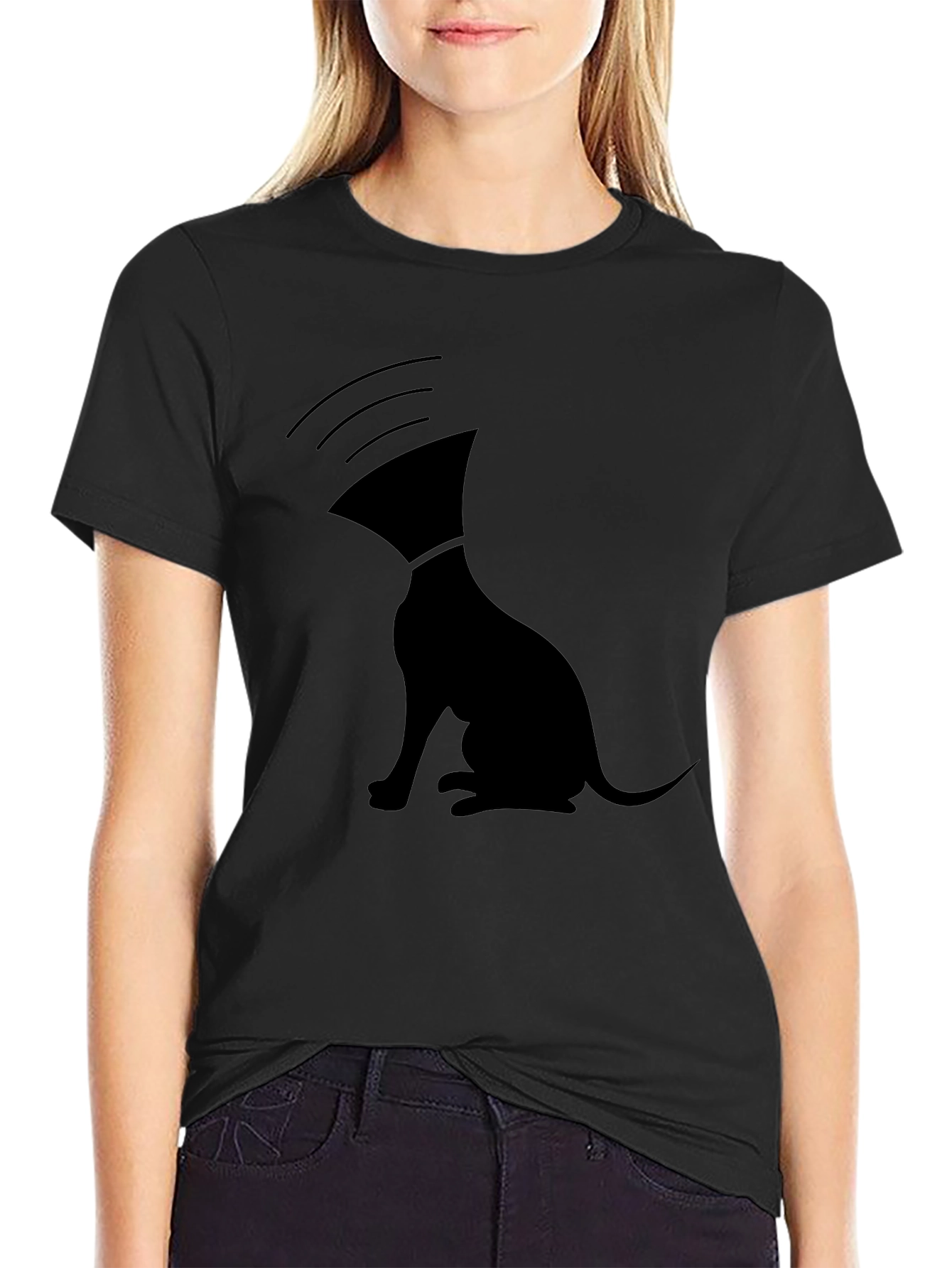 Unique Graphic T-Shirt: Dog with Cone of Shame