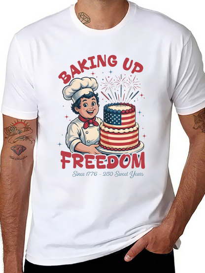 Baking Up Freedom Patriotic T-Shirt