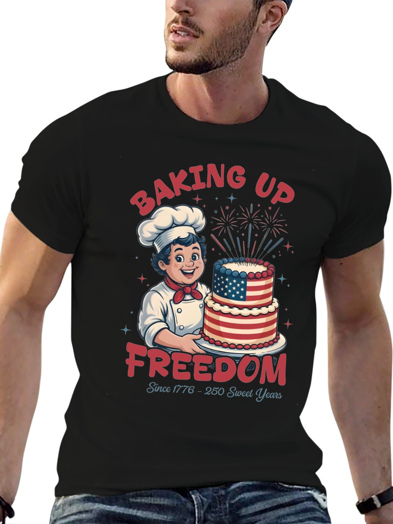 Baking Up Freedom Patriotic T-Shirt
