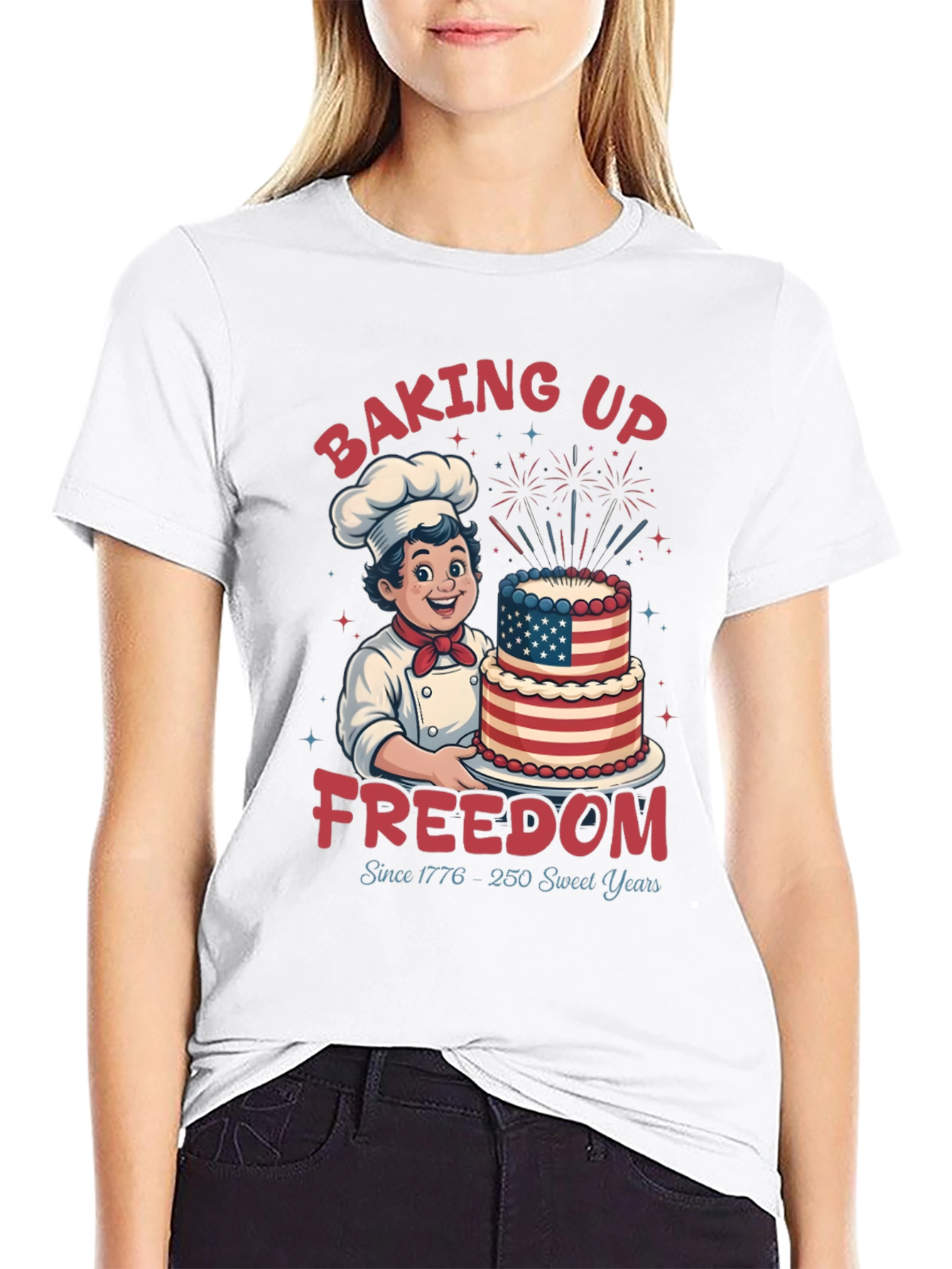 Baking Up Freedom Patriotic T-Shirt