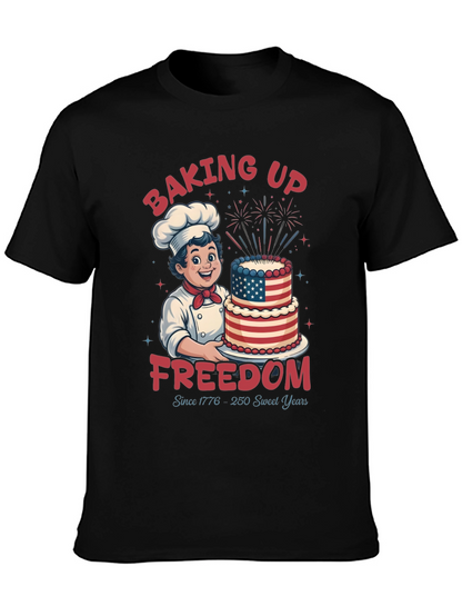 Baking Up Freedom Patriotic T-Shirt