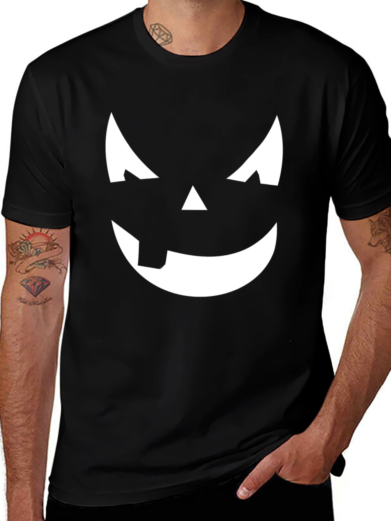 Halloween Pumpkin Face T-Shirt
