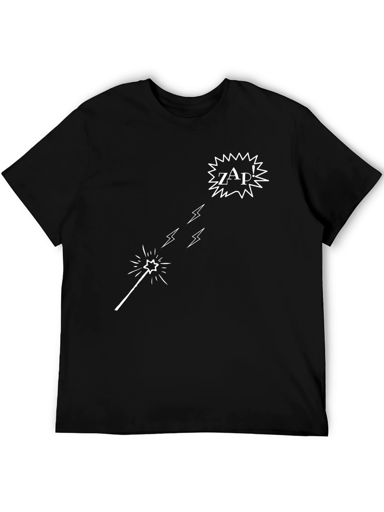 ZAP! Graphic T-Shirt - Black Cotton Tee