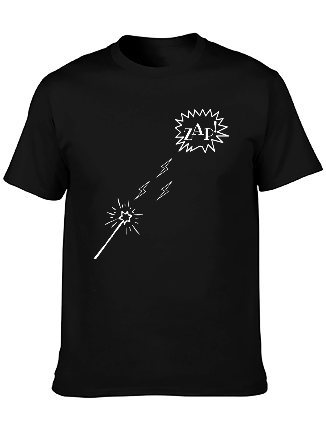 ZAP! Graphic T-Shirt - Black Cotton Tee