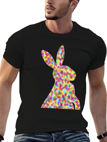Easter Bunny Eggs Black T-Shirt