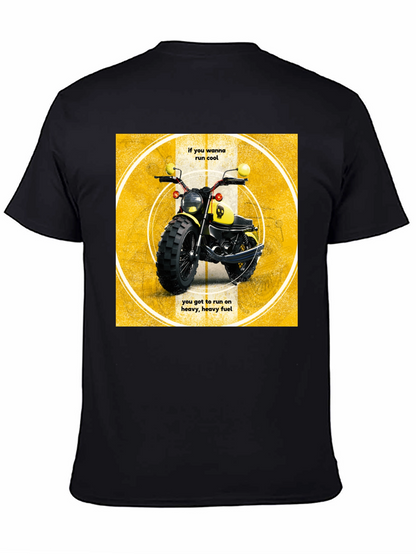 Cool Motorcycle T-Shirt - Heavy Fuel