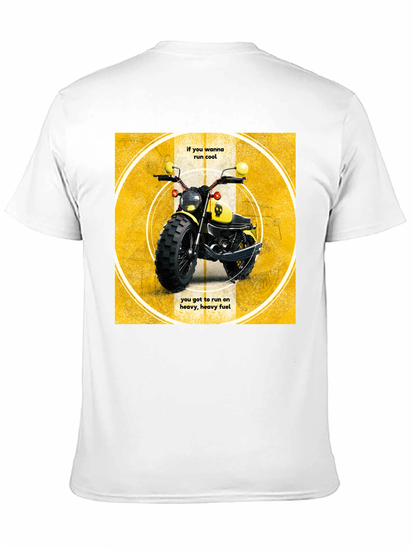 Cool Motorcycle T-Shirt - Heavy Fuel