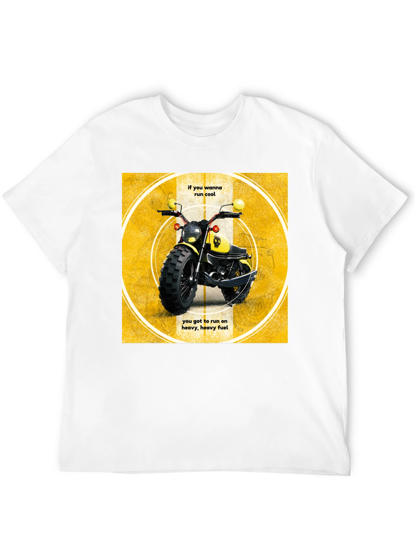 Cool Motorcycle T-Shirt - Heavy Fuel