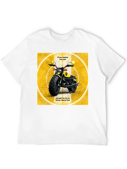 Cool Motorcycle T-Shirt - Heavy Fuel