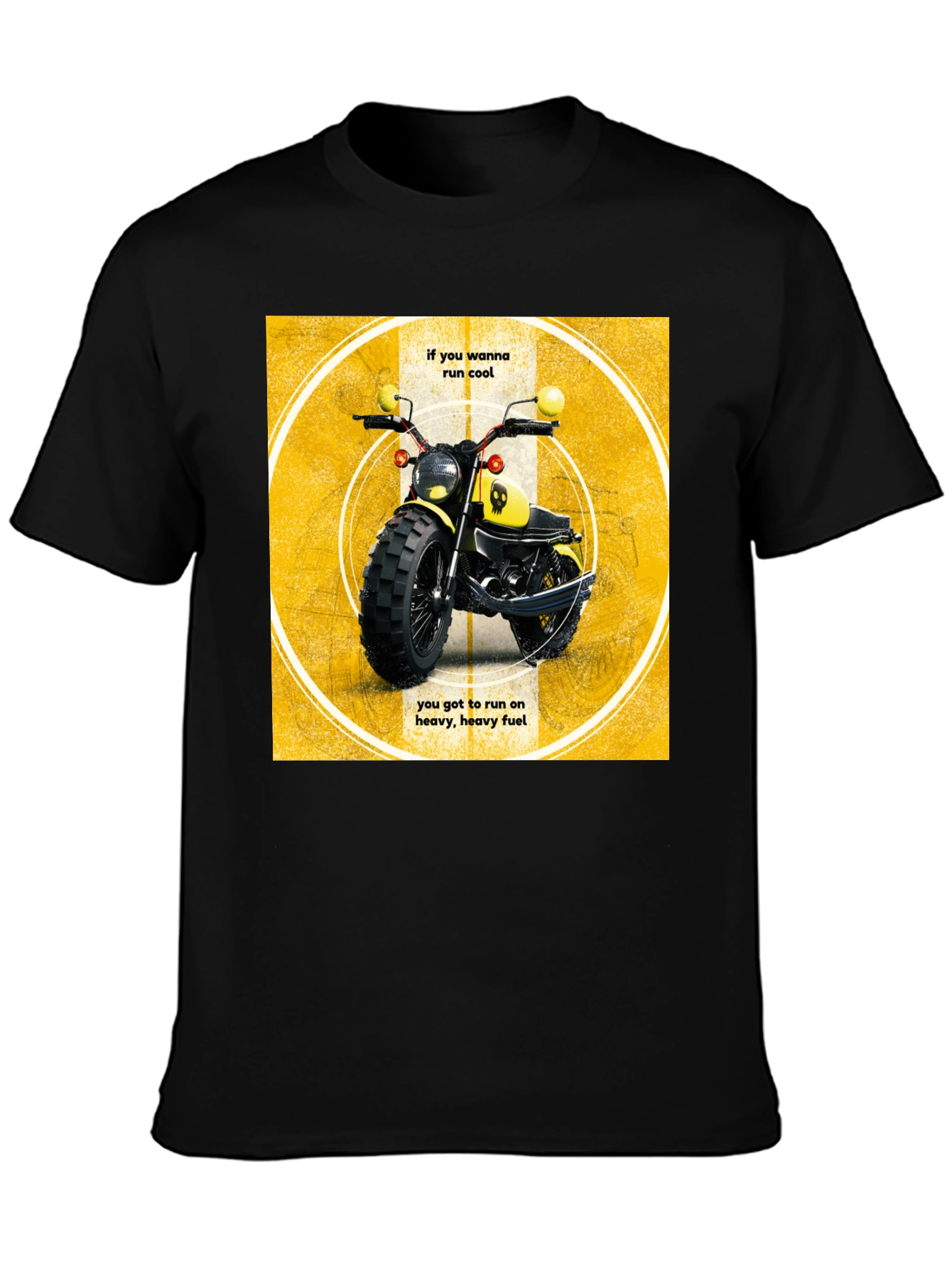 Cool Motorcycle T-Shirt - Heavy Fuel