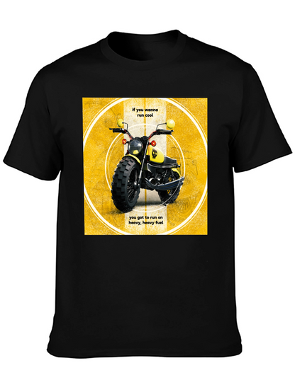 Cool Motorcycle T-Shirt - Heavy Fuel