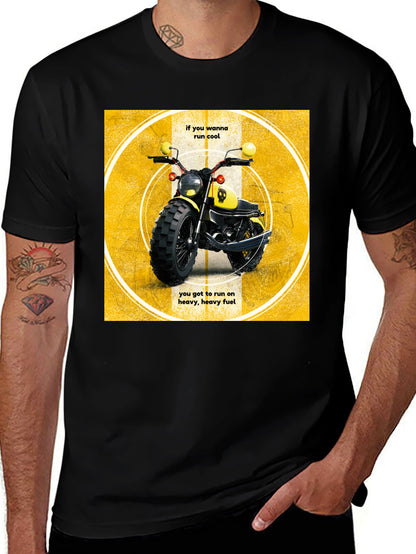 Cool Motorcycle T-Shirt - Heavy Fuel