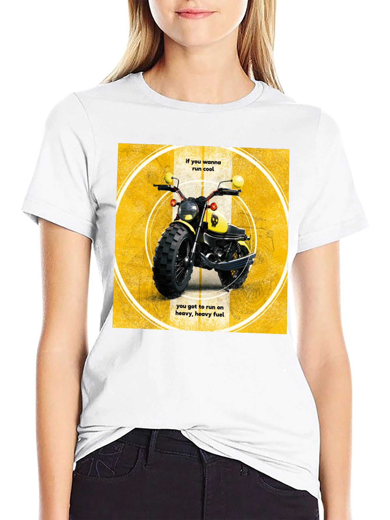 Cool Motorcycle T-Shirt - Heavy Fuel