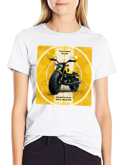 Cool Motorcycle T-Shirt - Heavy Fuel