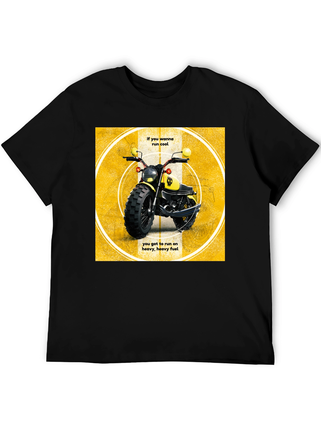 Cool Motorcycle T-Shirt - Heavy Fuel