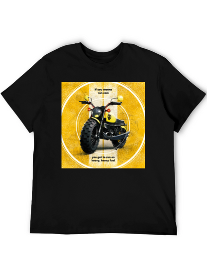 Cool Motorcycle T-Shirt - Heavy Fuel