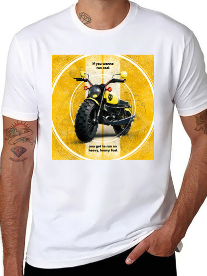 Cool Motorcycle T-Shirt - Heavy Fuel
