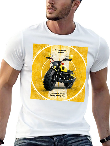 Cool Motorcycle T-Shirt - Heavy Fuel