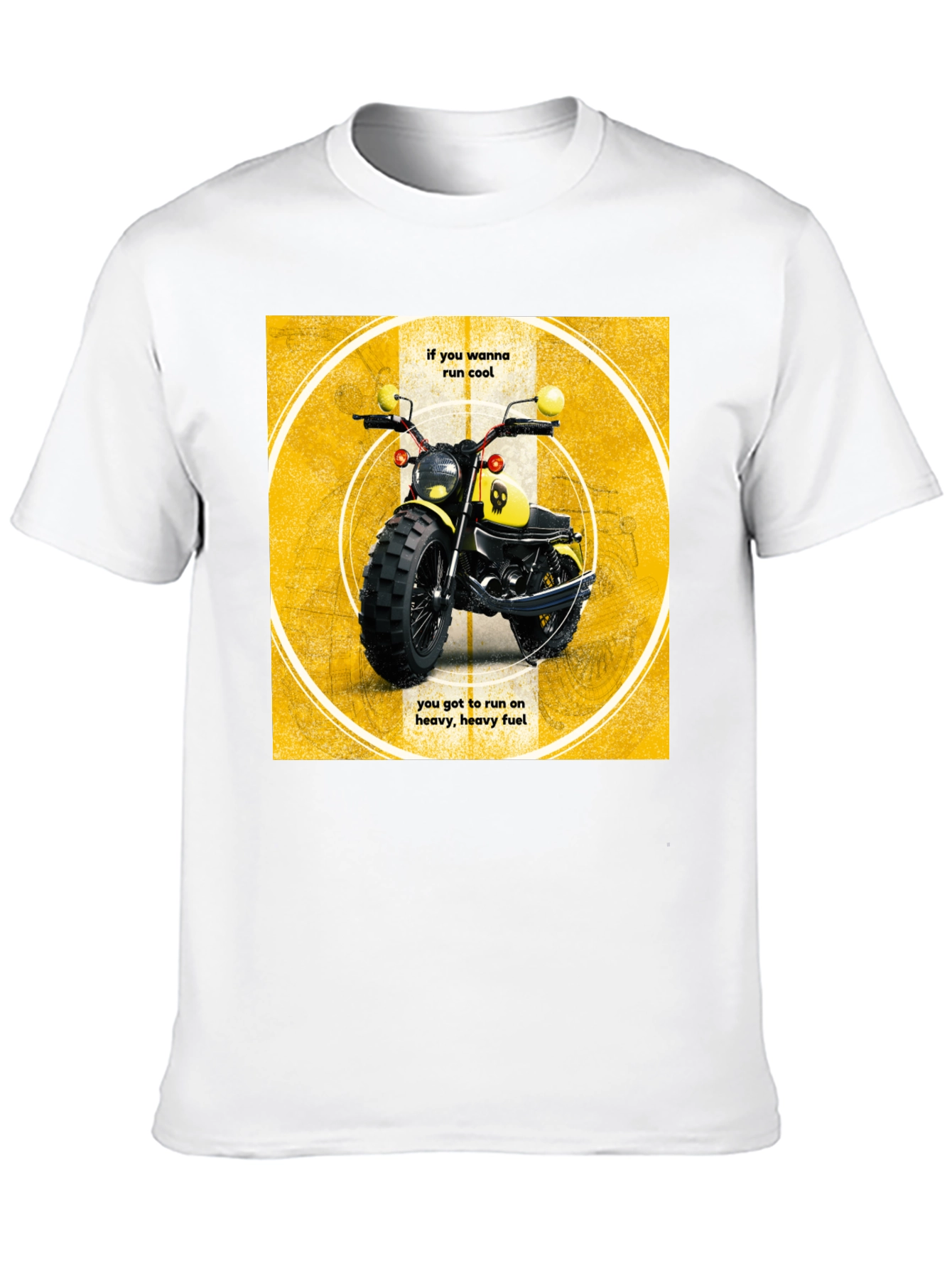 Cool Motorcycle T-Shirt - Heavy Fuel