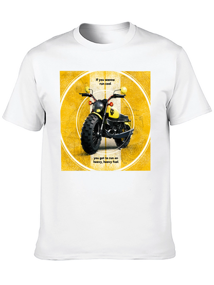 Cool Motorcycle T-Shirt - Heavy Fuel