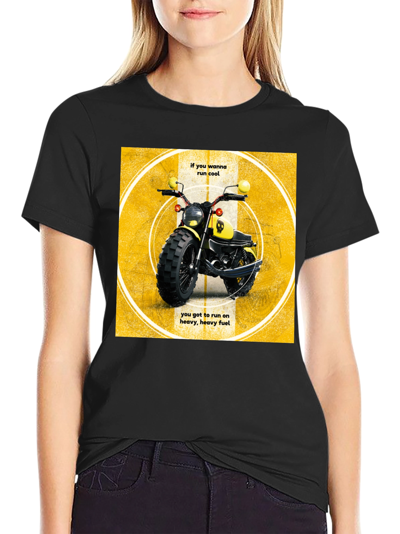 Cool Motorcycle T-Shirt - Heavy Fuel