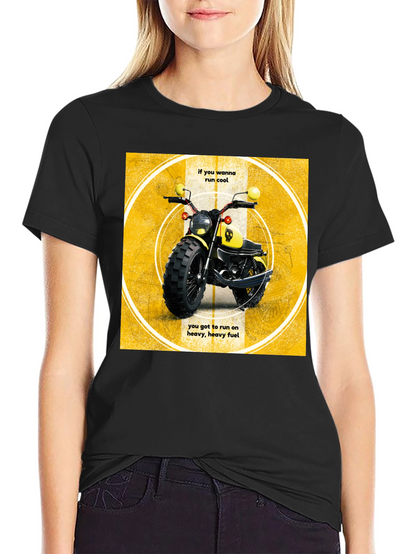 Cool Motorcycle T-Shirt - Heavy Fuel
