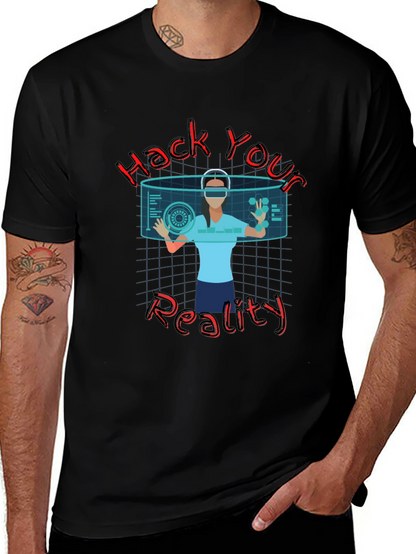 Hack Your Reality Graphic Tee - Black