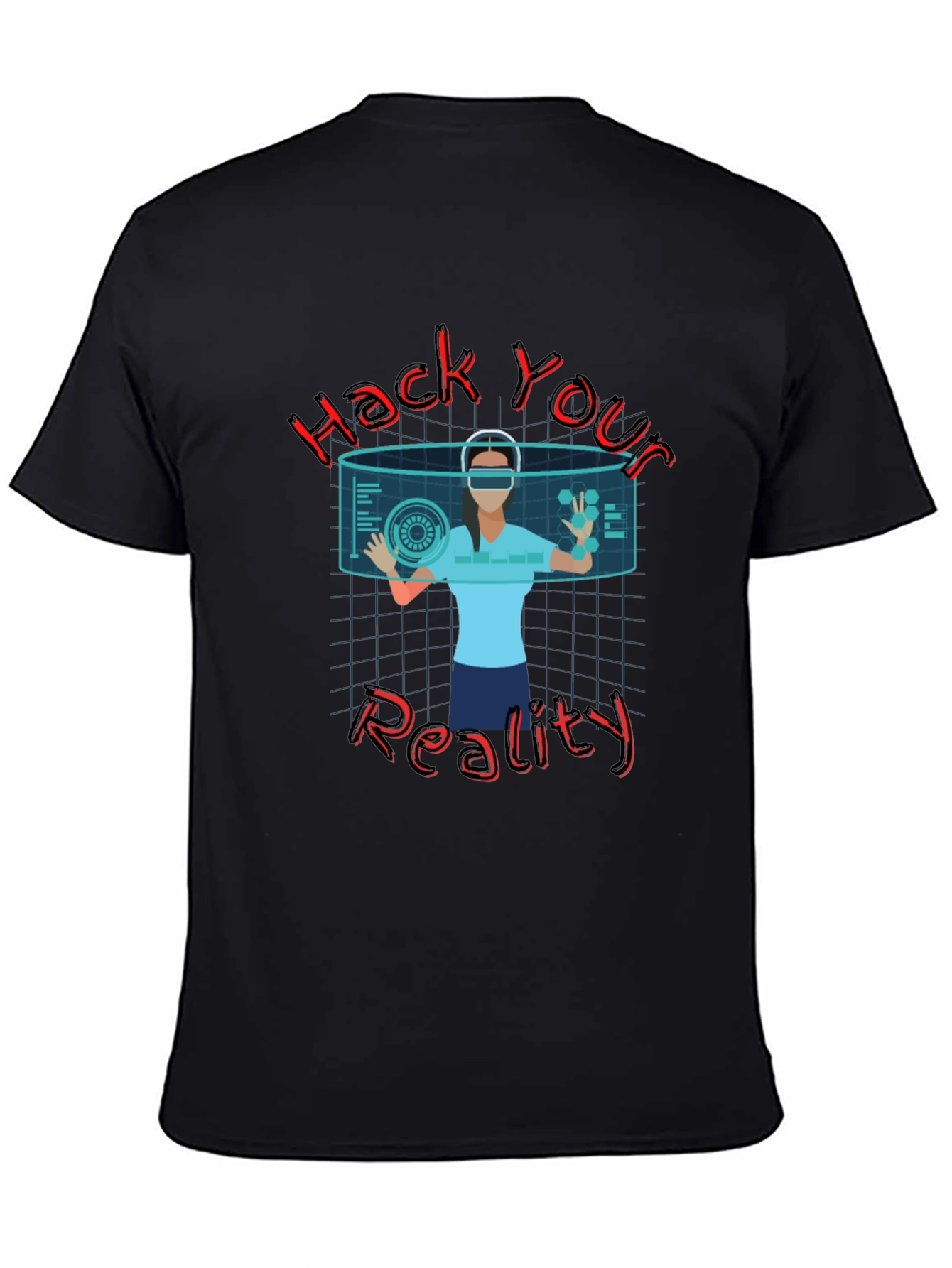 Hack Your Reality Graphic Tee - Black