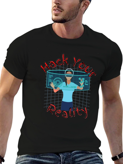 Hack Your Reality Graphic Tee - Black