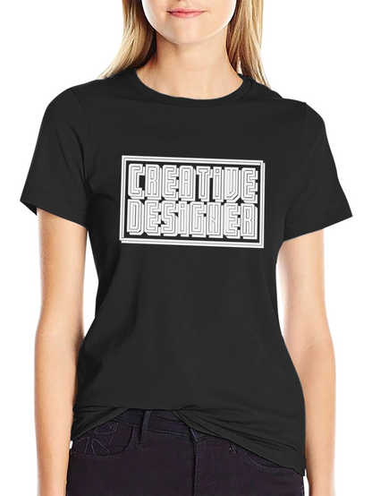 Creative Designer Black Graphic Tee