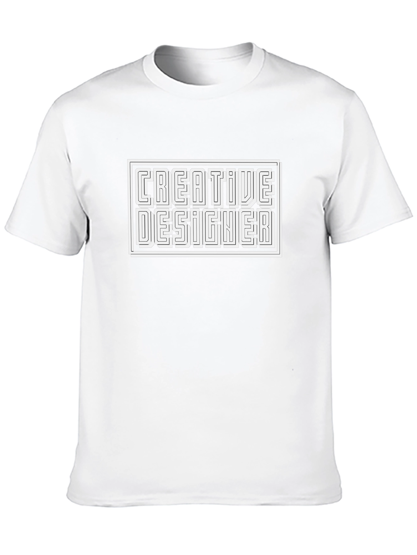Creative Designer Black Graphic Tee