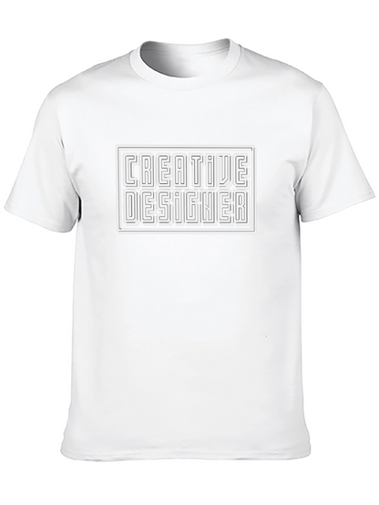 Creative Designer Black Graphic Tee