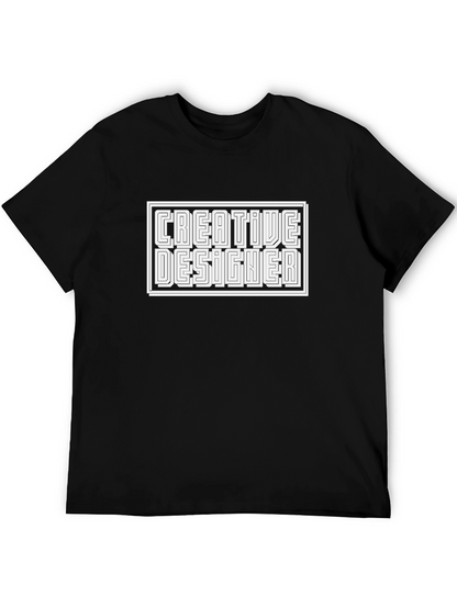 Creative Designer Black Graphic Tee